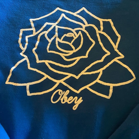 Blue OBEY hoodie - Picture 4 of 4